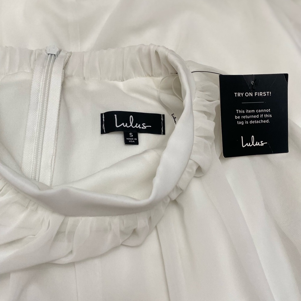 Lulu's White Maxi Skirt - Picture 6 of 9